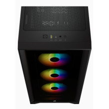 Corsair iCUE 4000X RGB Midi bokštas juodas