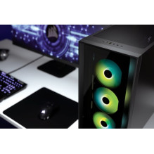 Corsair iCUE 4000X RGB Midi bokštas juodas