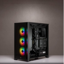 Corsair iCUE 4000X RGB Midi bokštas juodas