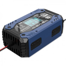 Qoltec 52482 vehicle battery charger 12 / 24 V Black, Blue