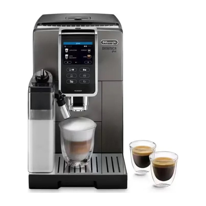 De'Longhi ECAM 380.95.TB coffee machine Fully automatic 1.8-litre combi coffee maker Black and grey