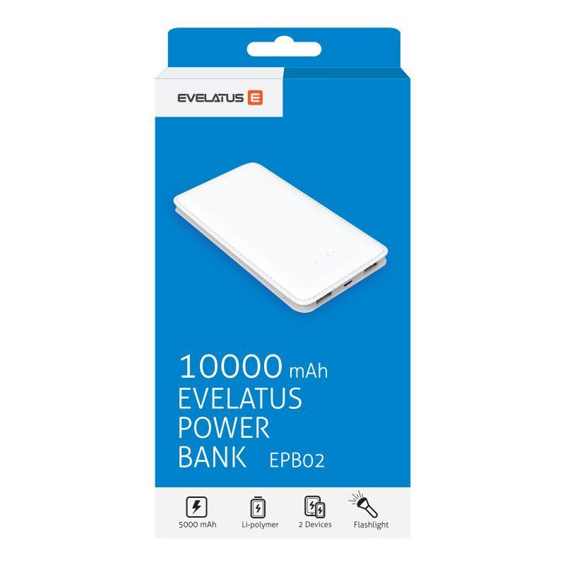 Evelatus Universal Power Bank EPB02 10000mAh White