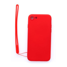 Evelatus Apple iPhone 7 / 8 / SE2020 / SE2022 Soft Touch Silicone Case with Strap Red