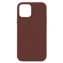 Evelatus Apple iPhone 12 / 12 Pro Premium Soft Touch Silicone Case Dark Coffee