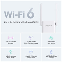 MERCUSYS AX1800 Wi-Fi 6 Range Extender