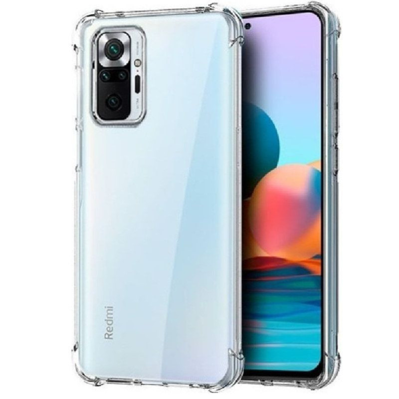 Evelatus Xiaomi Redmi Note 10 Pro Military Shockproof Silicone Case TPU Transparent