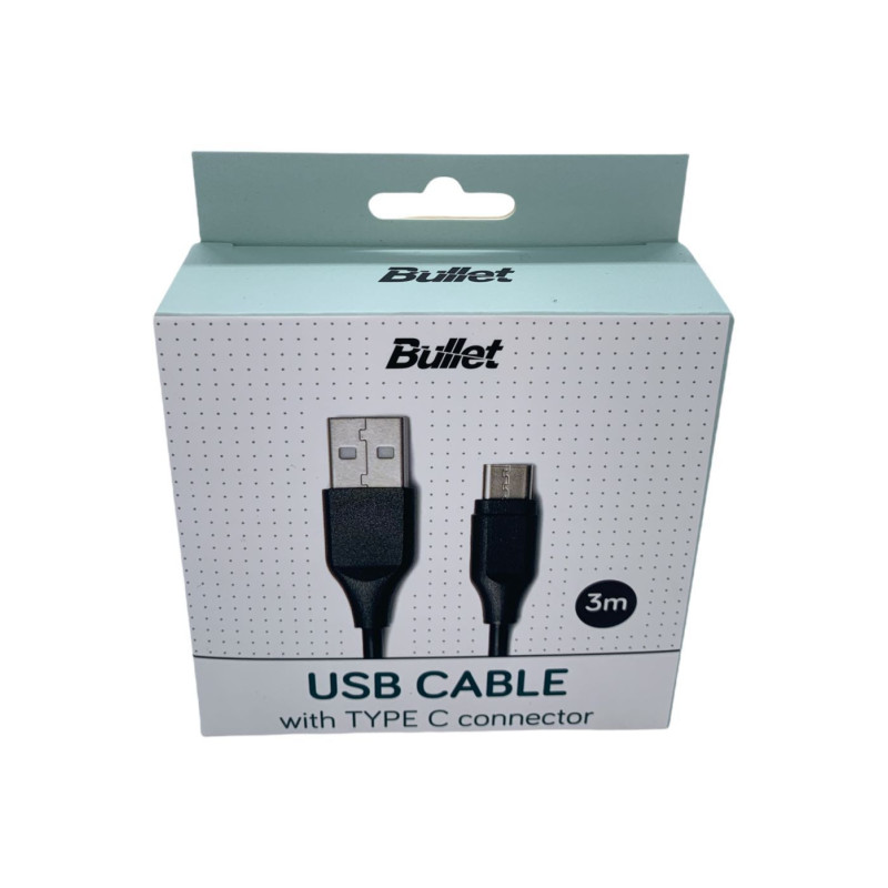 - Apple BULLET USB - Type C 3m, 2.4A Black