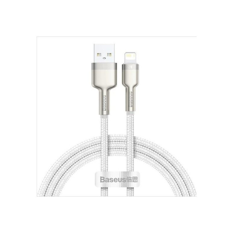 Baseus Cable Cafule Metal USB - Lightning 1,0 m 2,4A White