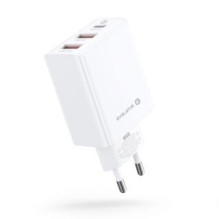 Evelatus Kelioninis įkroviklis EU Wall 3 Ports 32W USB-C / USB-A2 ETC06 White