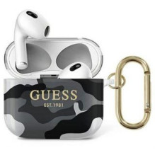 Guess Apple AirPods 3 dangtelis Camo Collection Black White