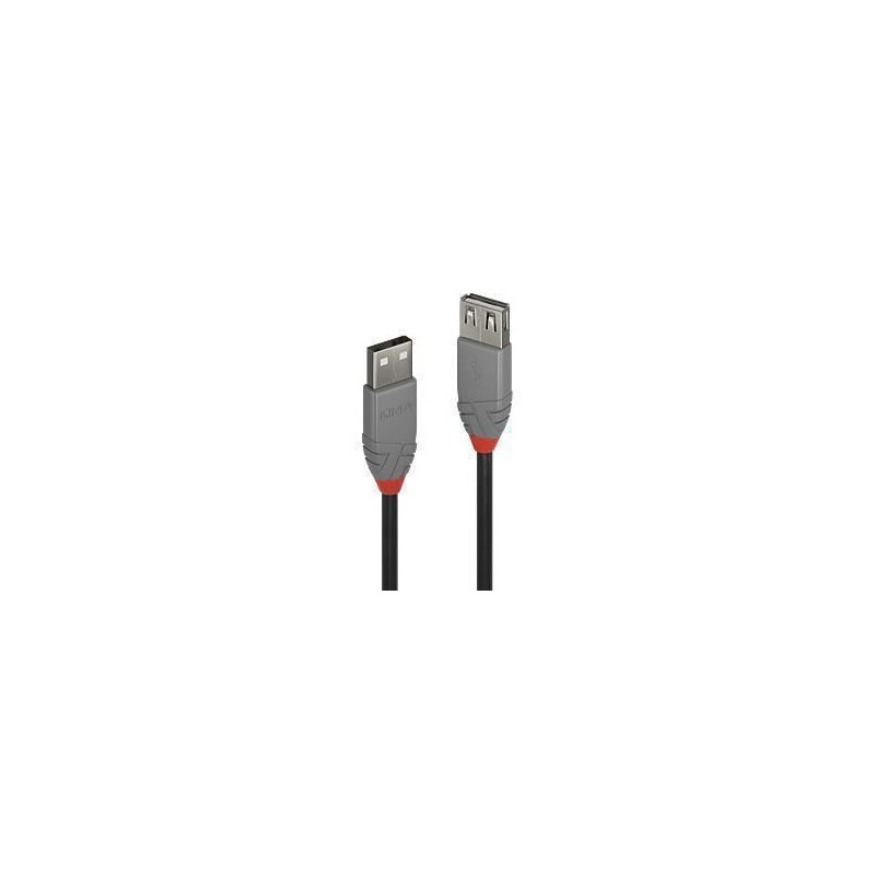 LINDY CABLE USB2 TYPE A 3M / ANTHRA 36704