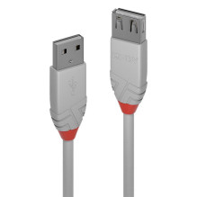 LINDY CABLE USB2 TIPO A 3M / ANTHRA 36714