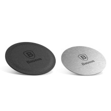 Baseus Baseus Magnet Iron Suit 2 self-adhesive metal plate covers for magnetic car mounts silver (ACDR-A0S)