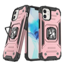 Wozinsky Wozinsky Ring Armor Case Kickstand Tough Rugged Cover for iPhone 12 mini pink