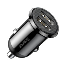 Baseus Baseus Grain Pro car charger 2x USB 4.8 A black (CCALLP-01)