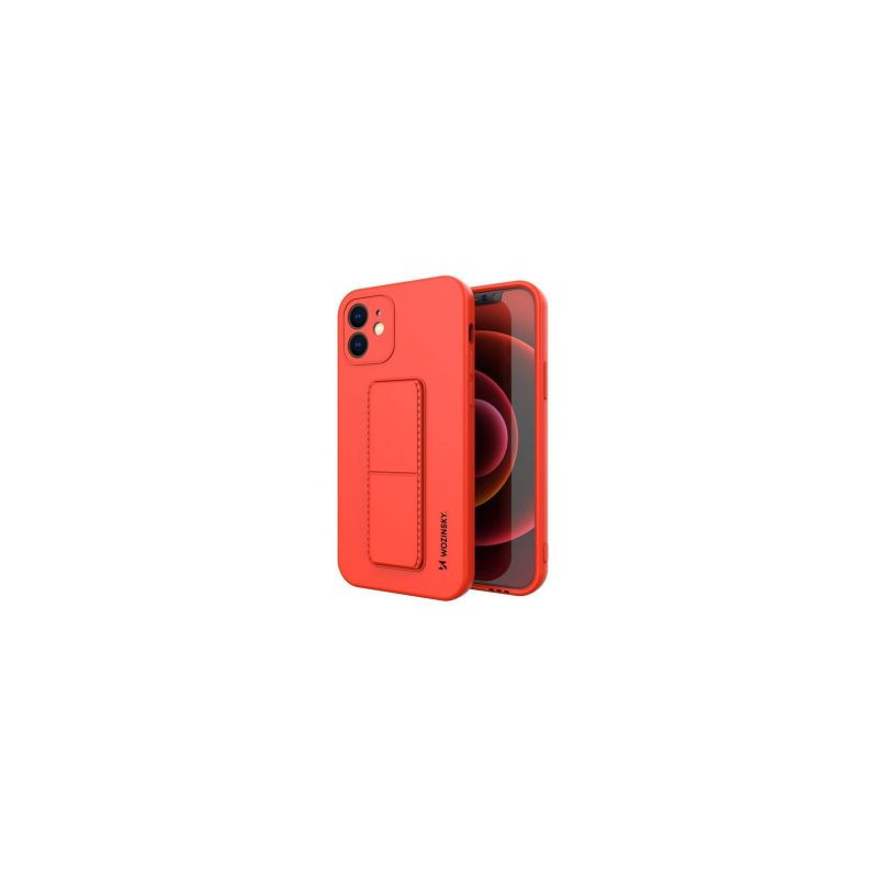 Wozinsky Wozinsky Kickstand Case silikoninis dėklas su stovu iPhone XS Max raudonas