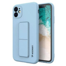 Wozinsky Wozinsky Kickstand Case silicone case with stand for iPhone XS Max light blue