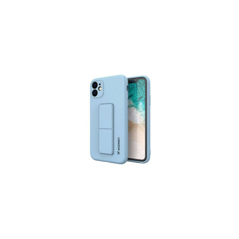 Wozinsky Wozinsky Kickstand Case silikoninis dėklas su stovu iPhone XS Max šviesiai mėlynas