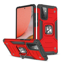 Wozinsky Wozinsky Ring Armor Case Kickstand Tough Rugged Cover for Samsung Galaxy A72 4G red