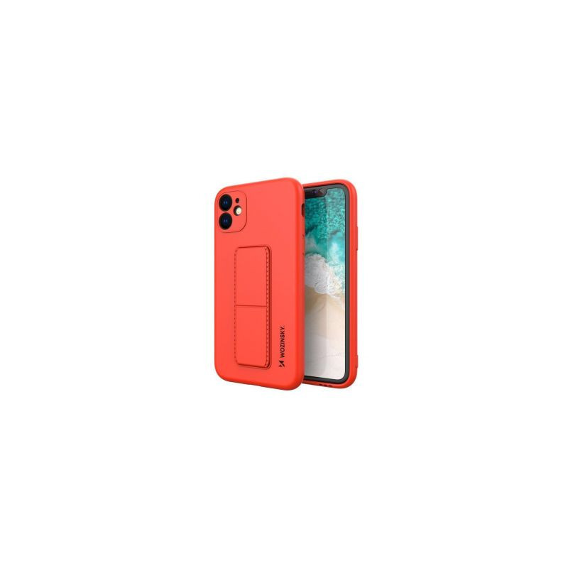 Wozinsky Wozinsky Kickstand Case Silikoninis stovo dangtelis, skirtas Samsung Galaxy A22 5G Red