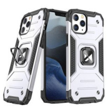 Wozinsky Wozinsky Ring Armor Case Kickstand Tough Rugged Cover for iPhone 13 Pro Max silver