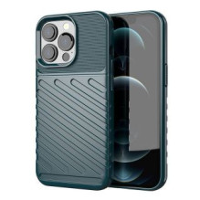 „Hurtel Thunder Case“ lankstus, tvirtas, tvirtas TPU dėklas, skirtas „iPhone 13 Pro“, žalias