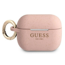 Guess Guess GUAPSGGEP AirPods Pro cover pink / pink Silicone Glitter