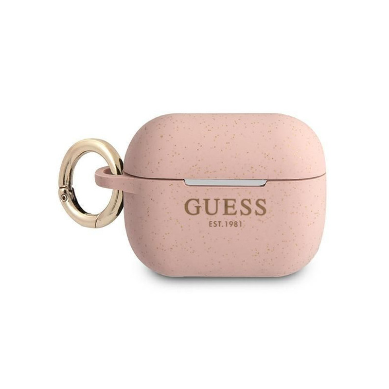 Guess Guess GUAPSGGEP AirPods Pro cover pink / pink Silicone Glitter