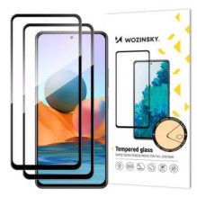 Wozinsky Wozinsky rinkinys 2x super patvarus Full Glue grūdintas stiklas su rėmeliu Case Friendly Xiaomi Redmi Note 12 P