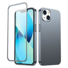 Joyroom Joyroom 360 Full Case front and back cover for iPhone 13 + tempered glass screen protector grey (JR-BP927 tranis