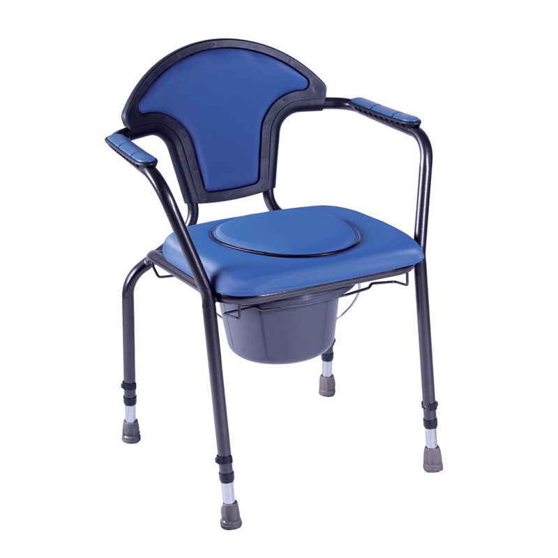 OPEN sanitary chair with height adjustment Navy blue