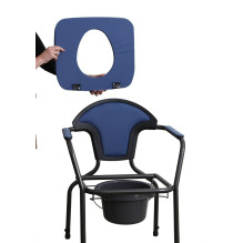 OPEN sanitary chair with height adjustment Navy blue