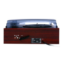 Camry Premium CR1113 Belt-drive audio turntable Black, Chrome, Wood Semi Automatic