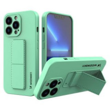 Wozinsky Wozinsky Kickstand Case silikoninis dėklas su stovu iPhone 13 Pro Max mint