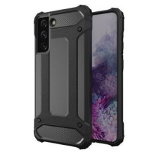 Hurtel Hybrid Armor Case Tough Rugged Cover for Samsung Galaxy S22 Ultra black