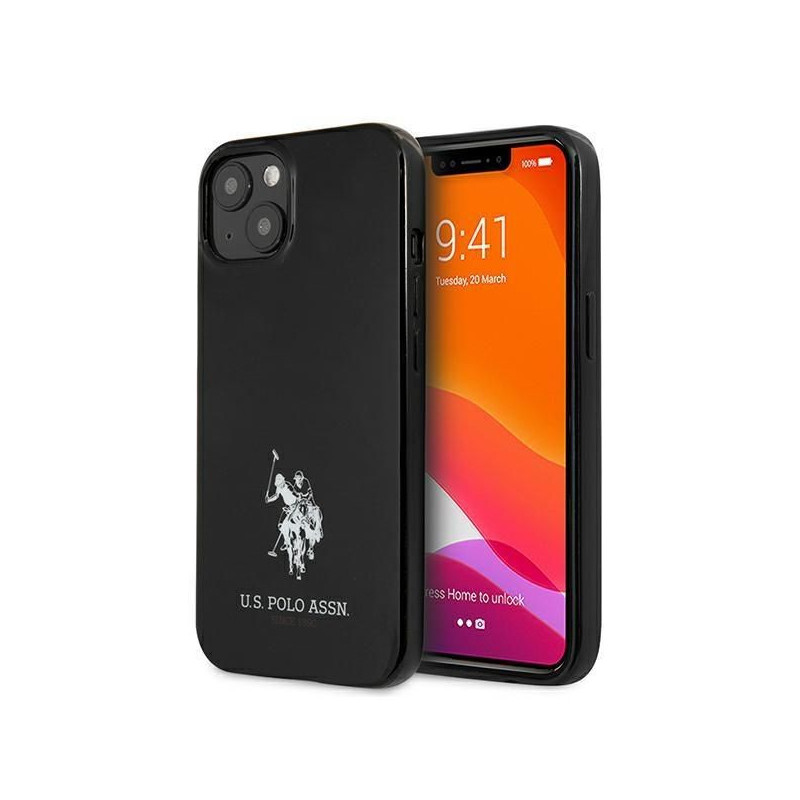 U.S. Polo PU US Polo USHCP13SUMHK iPhone 13 mini 5.4&quot; black / black hardcase Horses Logo