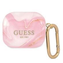 Guess Guess GUA3UNMP AirPods 3 dangtelis rožinė / rožinė Marble kolekcija