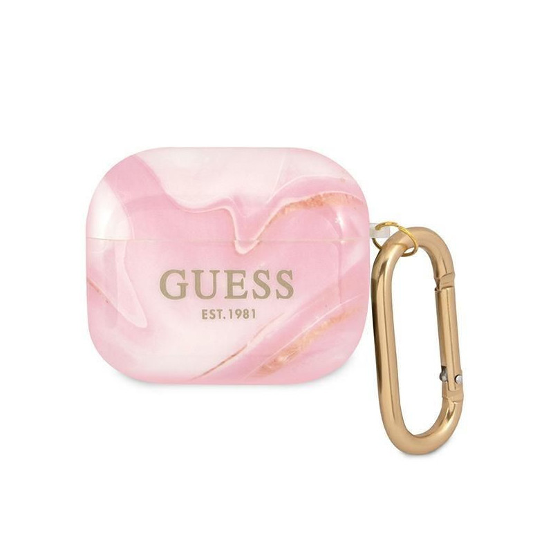 Guess Guess GUA3UNMP AirPods 3 dangtelis rožinė / rožinė Marble kolekcija