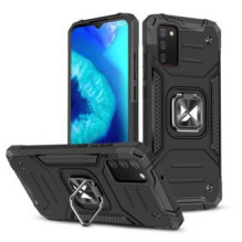 Wozinsky Wozinsky Ring Armor tough hybrid case cover + magnetic holder for Samsung Galaxy A03s black