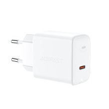 Acefast Acefast įkroviklis GaN USB Type C 30W, PD, QC 3.0, AFC, FCP baltas (A21 baltas)