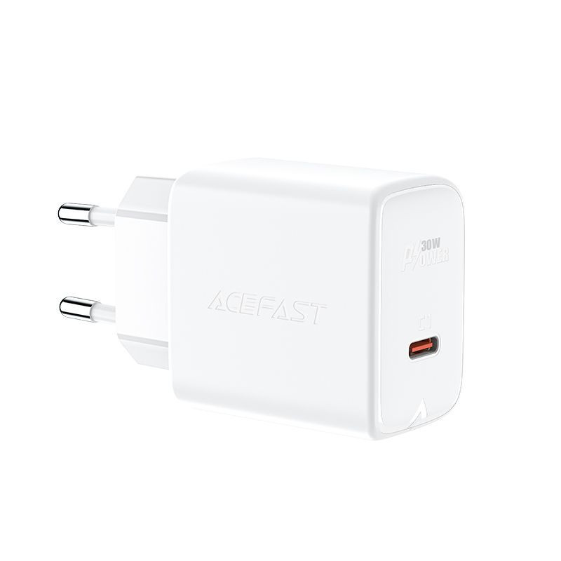 Acefast Acefast charger GaN USB Type C 30W, PD, QC 3.0, AFC, FCP white (A21 white)