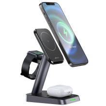 Acefast Acefast Qi Wireless Charger 15W for iPhone (with MagSafe), Apple Watch and Apple AirPods Stand Holder Magnetic H