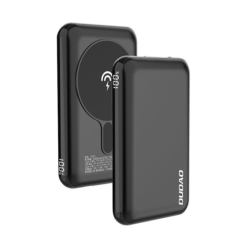 Dudao Dudao TGK1 powerbank with wireless charger MagSafe 15W 10000mAh black (TGK1-black)