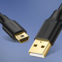 Ugreen Ugreen 5 pin gold-plated USB cable - mini USB 0.5m black (US132)