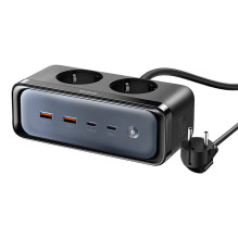 Maitinimo juosta su 2 lizdais 6in1, 2x USB-C, 2x USB-A Mcdodo CH-4610, EU (juoda)