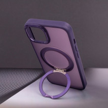 Dėklas &quot;Mag Ring&quot; skirtas Apple iPhone 16 Plus violetinis