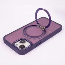 Dėklas &quot;Mag Ring&quot; skirtas Apple iPhone 16 Plus violetinis