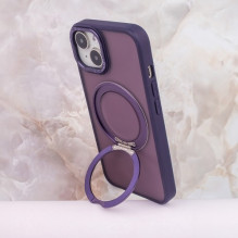 Dėklas &quot;Mag Ring&quot; skirtas Apple iPhone 16 Plus violetinis