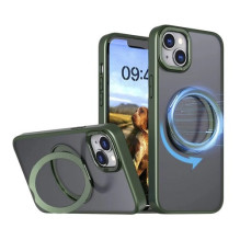 Dėklas &quot;Mag Ring&quot; skirtas Apple iPhone 16 Pro Max žalias