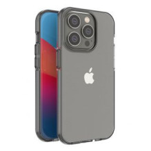 Hurtel Spring Case dėklas iPhone 14 Pro silikoniniam dėklui su rėmeliu juodas